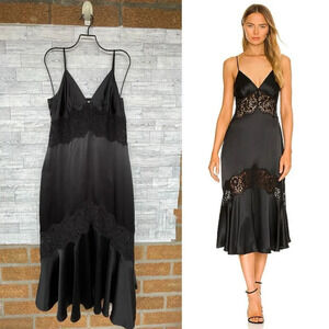 CAMI  NYC poppy dress in black size large